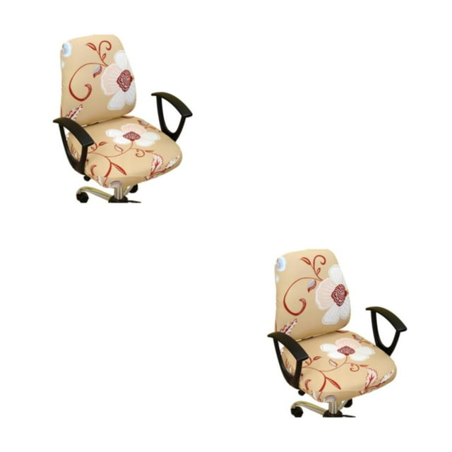 Transemion 1/2/3/5 2pcs/set Office Chair Cover For Professional And Polished Look Dustproof Jazzes style 2PCS