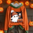 thumbnail image 2 of Certgust Hoodie Women Under $15 Ladies Casual Halloween Hoodie Printed Pullover with Long Sleeved Sweatshirt for Cozy Fall Wear, 2 of 3
