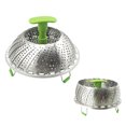thumbnail image 4 of Cesta de vapor de verduras plegable, cesta de vapor de acero inoxidable Cesta de vapor de verduras de acero inoxidable Suministros de cocina Diseñado con precisión, 4 of 8