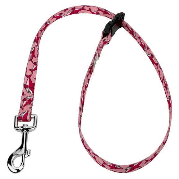 Country Brook Petz® 5/8 inch Pink Sharks Grooming Loop with Quick Release Buckle