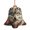 Bell Shape, variant on Angel Shape Christmas Wooden Hanging Ornaments, 6 Pcs, Xmas Tree Decor for Home Office with Wolf Southwestern Western Vintage Design