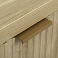 thumbnail image 3 of K&K 55" Natural Fluted Buffet Cabinet | Farmhouse Sideboard with Adjustable Shelves for Kitchen, Dining & Entryway Storage, 3 of 39