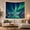Snow Mountain Sky, variant on Northern Lights Over Snowy Mountains, Mystical Celestial Landscape for Nature Lovers, Celestial Home Decor Housewarming Gift Tapestry Wall Hanging for Bedroom, Living Room