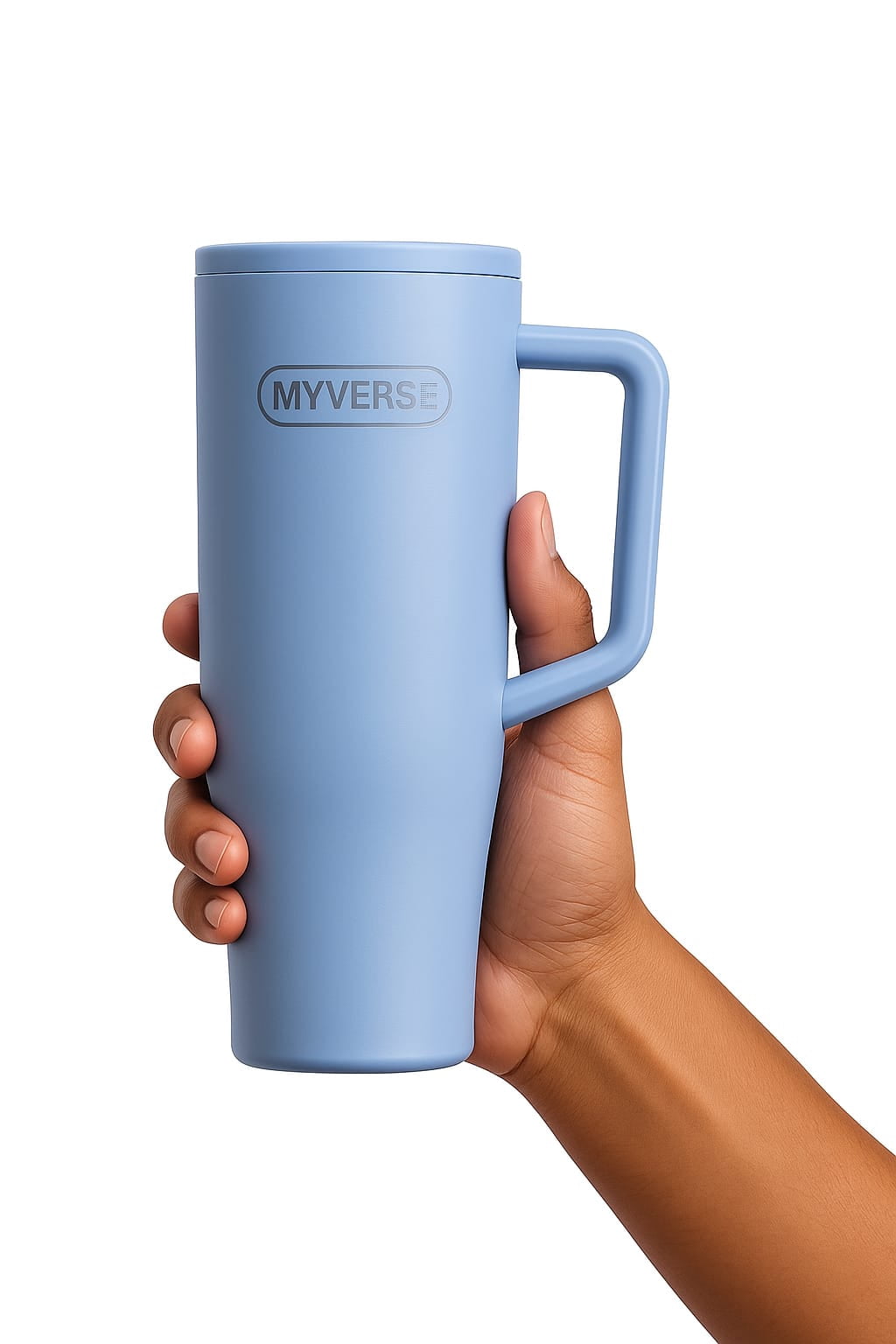 Myverse 40 oz Tumbler with Handle and Straw Lid, 100% Leakproof Stainless Steel Vacuum Insulated Cup Travel Coffee Mug Water Bottle, Car Cup Holder, Rubber Base, Gifts for Women Men