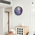 thumbnail image 6 of Voice Activated Clock with Glow Light 12 Inch Large Silent Wall Clock Battery Operated for Home Decor Water Lilies and Weeping Willows, 6 of 8
