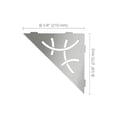 thumbnail image 2 of Schluter Shelf-e Wall Storage Triangle Shelve Curve and Floral, 2 of 10