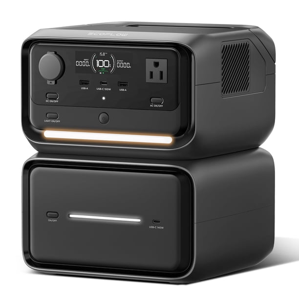 Central eléctrica portátil EF ECOFLOW River 3 Plus con batería EB600