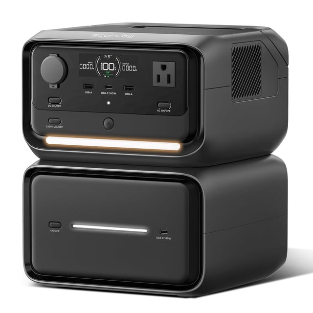 Central eléctrica portátil EF ECOFLOW River 3 Plus con batería EB600