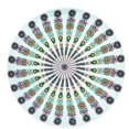 thumbnail image 1 of maskred Round Beach Throw Tapestry Printing Picnic Mat Beach Blanket Tapestry No.2, 1 of 1