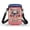 American Flag Print, variant on Chririnla Multi-Purpose Small Messenger Pouch for Work Travel, Polyester Casual Small Purse, Blue Paisley Print