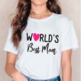 thumbnail image 3 of Camiseta con estampado divertido de flores y dinosaurios para mujer, ropa de tendencia, para madres y mujeres, 2021, 3 of 5