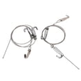 thumbnail image 2 of 2pcs Picture Rail Hanging System Professional Adjustable Picture Hanging Wire Kit for Exhibition Art Gallery 1 Meter/3.28ft, 2 of 5