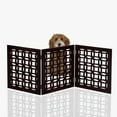 thumbnail image 5 of Etna Freestanding Wood Pet Gate 3-Panel Tri Fold Dog Fence - 48" Wide, 5 of 9