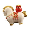 thumbnail image 5 of CoudarTitie Horse Figurine Desktop Ornament Creative Collection Small Sculpture Horse Statue lucky bag style, 5 of 9