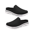 thumbnail image 2 of 1 Paire de Sandales pour Femmes Style Décontracté Portable en Maille Respirante Design Simple Noir Blanc Taille 46, 2 of 8