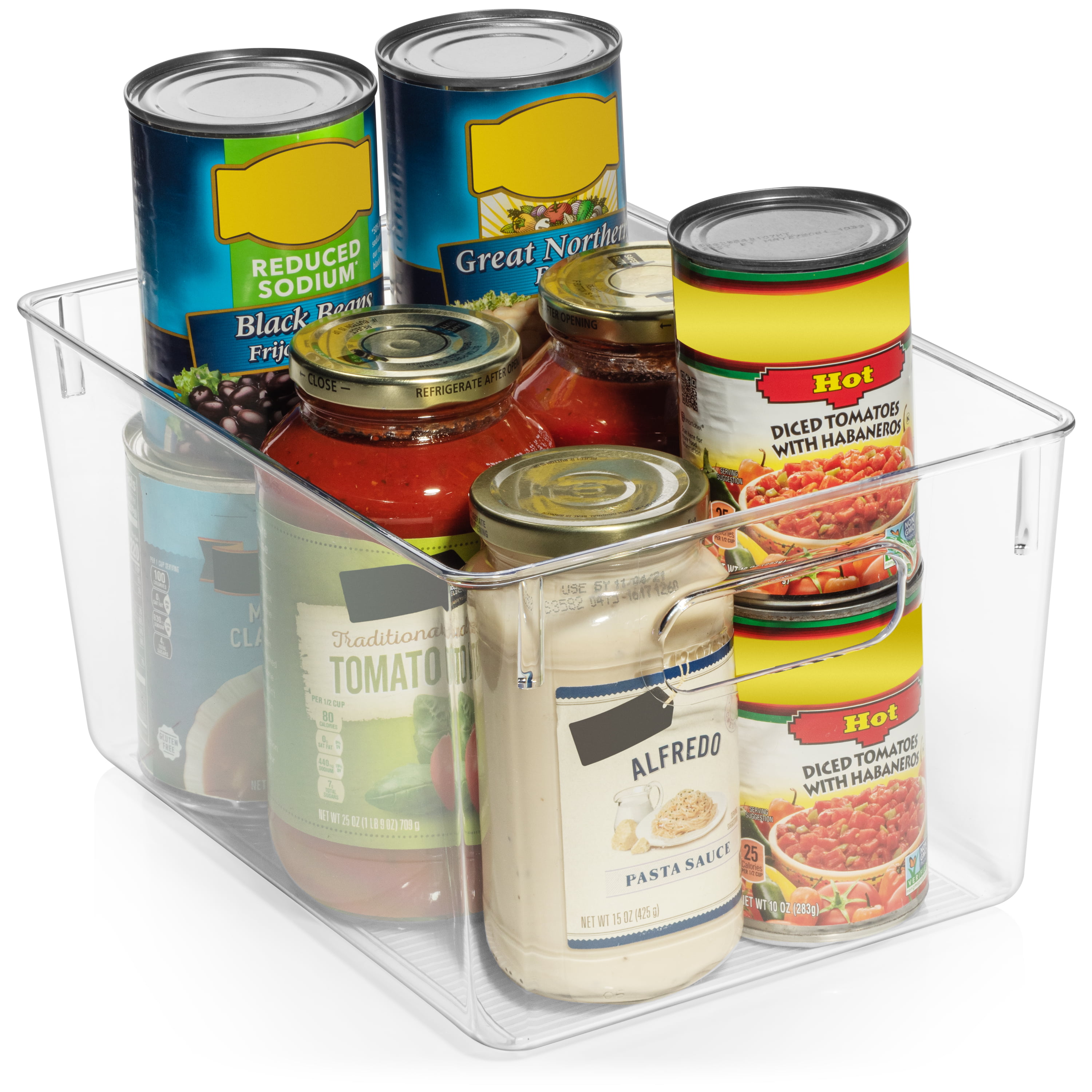 Plastic Pantry Organization and Storage Bins With Lids Perfect Kitchen  Storages