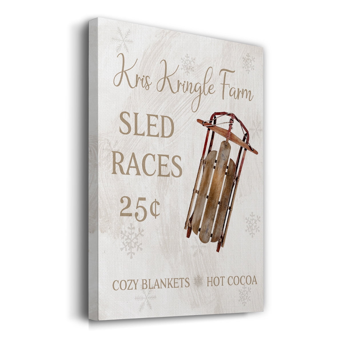 Sled Races- Gallery Wrapped Canvas