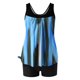 thumbnail image 5 of Modesto Trajes de Baño para las Mujeres Multicolor Gradiente Impresión de Espalda Recorte, Pantalones Cortos de Cintura Alta Y Sling Top para la Playa, la Piscina Y las Vacaciones, 5 of 6