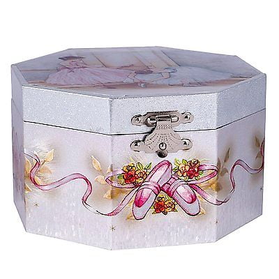 Ballerina Music Jewelry Box, Plays "Swan Lake", by Broadway Gifts