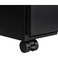 thumbnail image 6 of 3 Drawer Mobile File Cabinet Under Desk Office, 3 Drawer Locking File Cabinet, Fully Assembled Except Casters, Letter/Legal Size (Black), 6 of 14