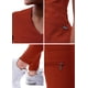 thumbnail image 5 of Conjunto médico deportivo moderno Adar Pro para mujer - Top médico moderno con cuello en V y pantalones médicos tipo jogging para yoga - P9500 - Ocre rojo - L, 5 of 5