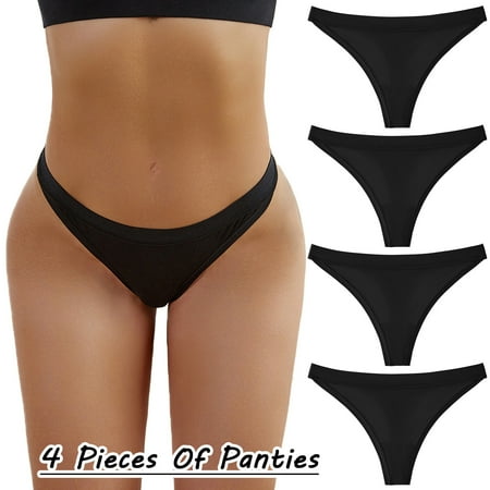 

Quealent Briefs For Women Panties Lace Lace For Through Thong Women Waist Cotton Low Hollow Out Women s Panties Black X-S