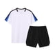 thumbnail image 1 of Odeerbi Conjunto de Entrenamiento de Fútbol Seco Rápido Para Chicos Y Niñas Malla Color Bloque Pantalones Cortos de Camiseta Conjuntos Atléticos Respirables Para 5-15 Años, 1 of 8