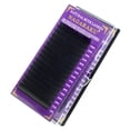 thumbnail image 3 of Pestañas postizas de 16 filas Nikou con rizo en forma de D suaves y esponjosas color negro carbón mate 0,15 0,51 pulgadas, 3 of 15