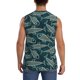 thumbnail image 4 of Balery Fish Style Camisetas sin mangas para hombre, absorbe la humedad y protege contra el mal olor.-Small, 4 of 7