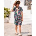 thumbnail image 3 of Arshiner Boys 2 Piece Outfits Hawaiian Shorts Sets Button Down Shirt and Shorts Summer Beach Clothes, 3 of 6