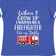 thumbnail image 4 of Inktastic Future Firefighter Like Daddy Boys Toddler T-Shirt, 4 of 5