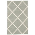 thumbnail image 4 of SAFAVIEH Chatham Isaac Geometric Diamonds Wool Area Rug, Grey/Ivory, 6' x 9', 4 of 9