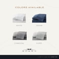 thumbnail image 7 of SHEEX Arctic Aire MAX Sheet Set, Ultrasoft Cooling Sheets with 1 Flat Sheet, 1 Fitted Sheet, and 2 Pillow Cases, King, Silver, 7 of 7