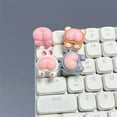 thumbnail image 2 of CIYISON Pink Piggy Rabbit Cats Bear Butt 3D Keycap Artisanal ESC ABS Keycap for Mechanical Keyboards, 2 of 10