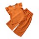 thumbnail image 2 of Conjunto de ropa de verano para bebés, niñas y niños pequeños, camisetas con mangas acampanadas y pantalones cortos, tallas 1, 2, 3, 4, 5 y 6 años., 2 of 5