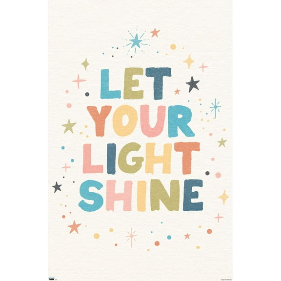 Let Your Light Shine Wall Poster, 22.375" x 34"