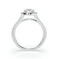 thumbnail image 4 of 1.50 Carat TW Women's Moissanite and Natural Diamonds Engagement Ring in 10k White Gold, Size 7, 4 of 4