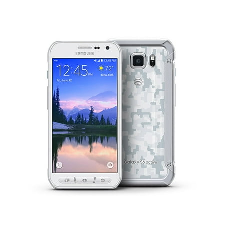 Blue Ultra Slim Cellular Phone - Samsung Galaxy S6 active SM-G890A 32GB - (AT) GSM Unocked Smartphone-Camo White
