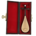 thumbnail image 5 of IDEANATEGRATE 1Pc Pipa Object Khaki Plastic Mini Instrument Home Decor Photography Sessions Friends Collectors, 5 of 8