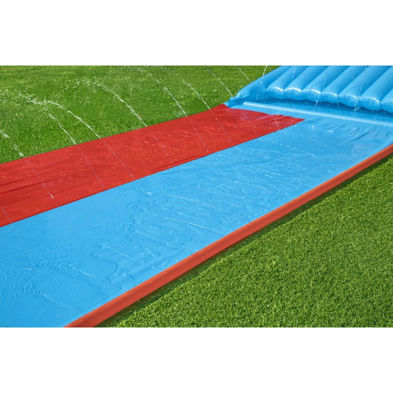 H2OGO! Child Double Lane Water Slide with Tsunami Splash