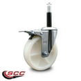 thumbnail image 2 of 5 Inch Nylon Swivel 3/4 Inch Expanding Stem Caster Total Lock Brake SCC, 2 of 2