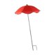 thumbnail image 1 of Sombrilla de jardín con estaca para plantas, resistente, reutilizable, impermeable Rojo, 1 of 9