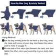 thumbnail image 3 of 2026 Dog Anti Anxiety Vest For Vet Visit, Travel And Separation, Suitable For Small Medium Large Dogs Gray, 3 of 5