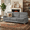 Gray, variant on CKEASEAN 82" Velvet Upholstered Cloud Sofa, Modern 3-Seater Deep Seat Couch with Nailhead Trim and Curved Armrests, Iron Frame & Sturdy Solid Wood, Comfy Compress Couches for Living Room, Apartment
