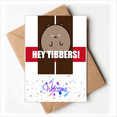 thumbnail image 1 of Hey Tibbers Art Deco Fashion Welcome Back Greeting Cards Envelopes Blank, 1 of 3