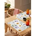 thumbnail image 3 of Spring Sunflower Green Watercolor Leaves Placemats Set of 4,Wipeable Washable Table Mats for Dining Tables,Country Floral Seamless Place Mats for Kitchen Event Party Tabletop Decor, 3 of 7