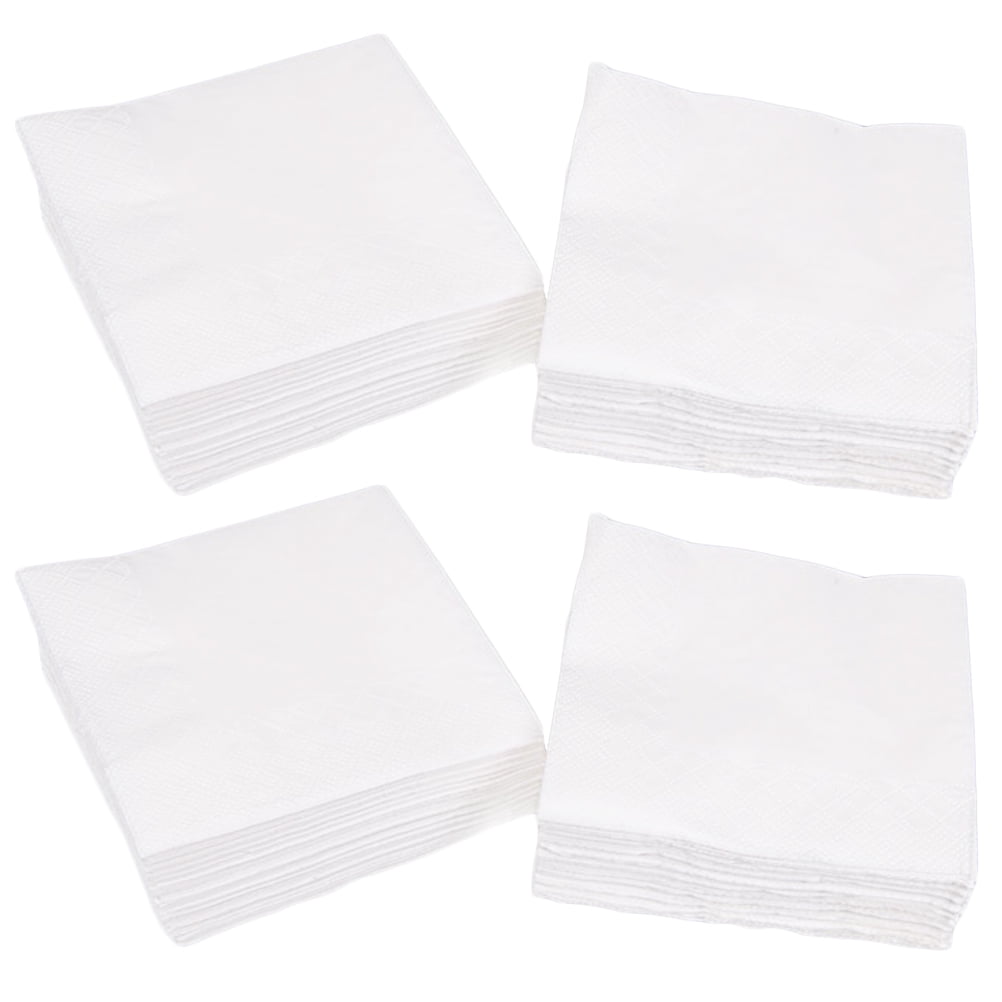 1/4 Folding Pattern 33x33cm Paper Napkins-Premium Napkins-White 1 ply 