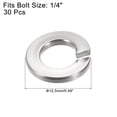 thumbnail image 2 of Unique Bargains 1/4-Inch 304 Stainless Steel Spring Lock Washer Split Lock Washer 30 Pack, 2 of 4