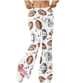 thumbnail image 5 of Zuesphe Women's Funny Print Flared Pants Loose Comfortable Fashion Wide Leg Trousers for Yoga, Workout and Game Day Outfits, Summer Pants for Women 2026 Vacation, 5 of 6
