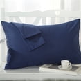 thumbnail image 4 of Funda de almohada de algodón de un solo Color sólido, cómoda y suave, adecuada para múltiples escenarios, 4 of 6